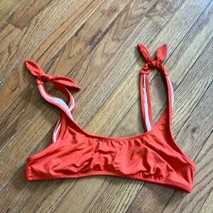 Jcrew playa top with ties at shoulders m